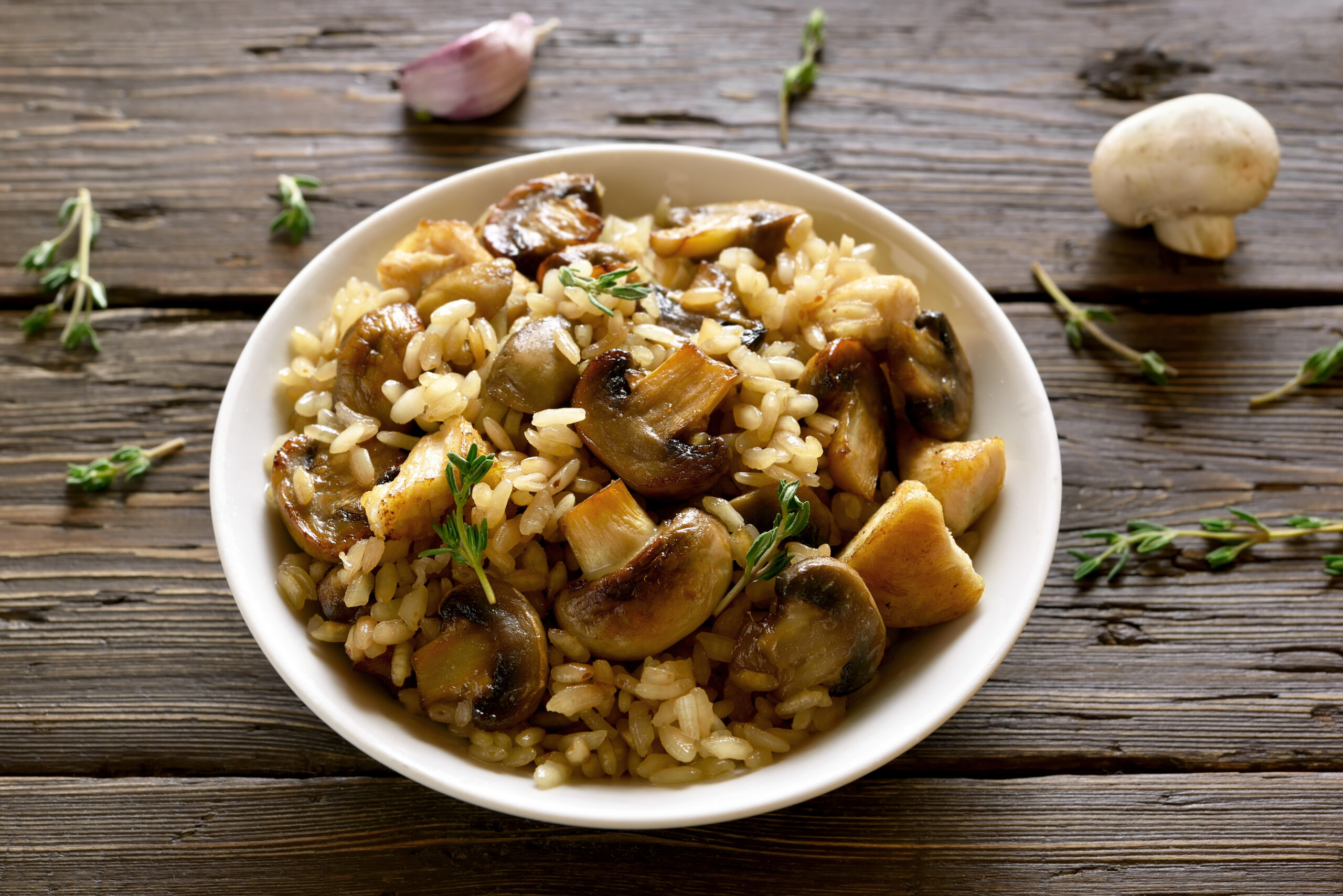 Mushroom, chicken & bacon risotto | cornishfooddaddy.co.uk